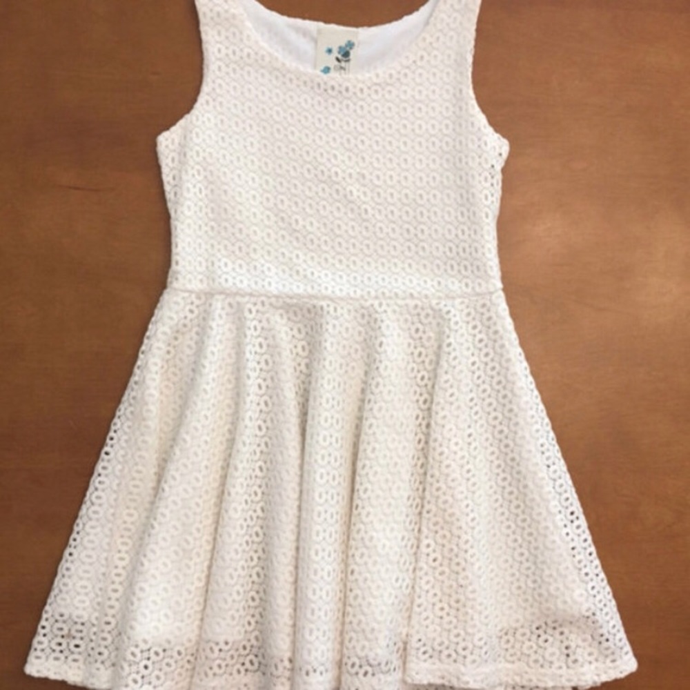 Lily Blue Eyelet Dress